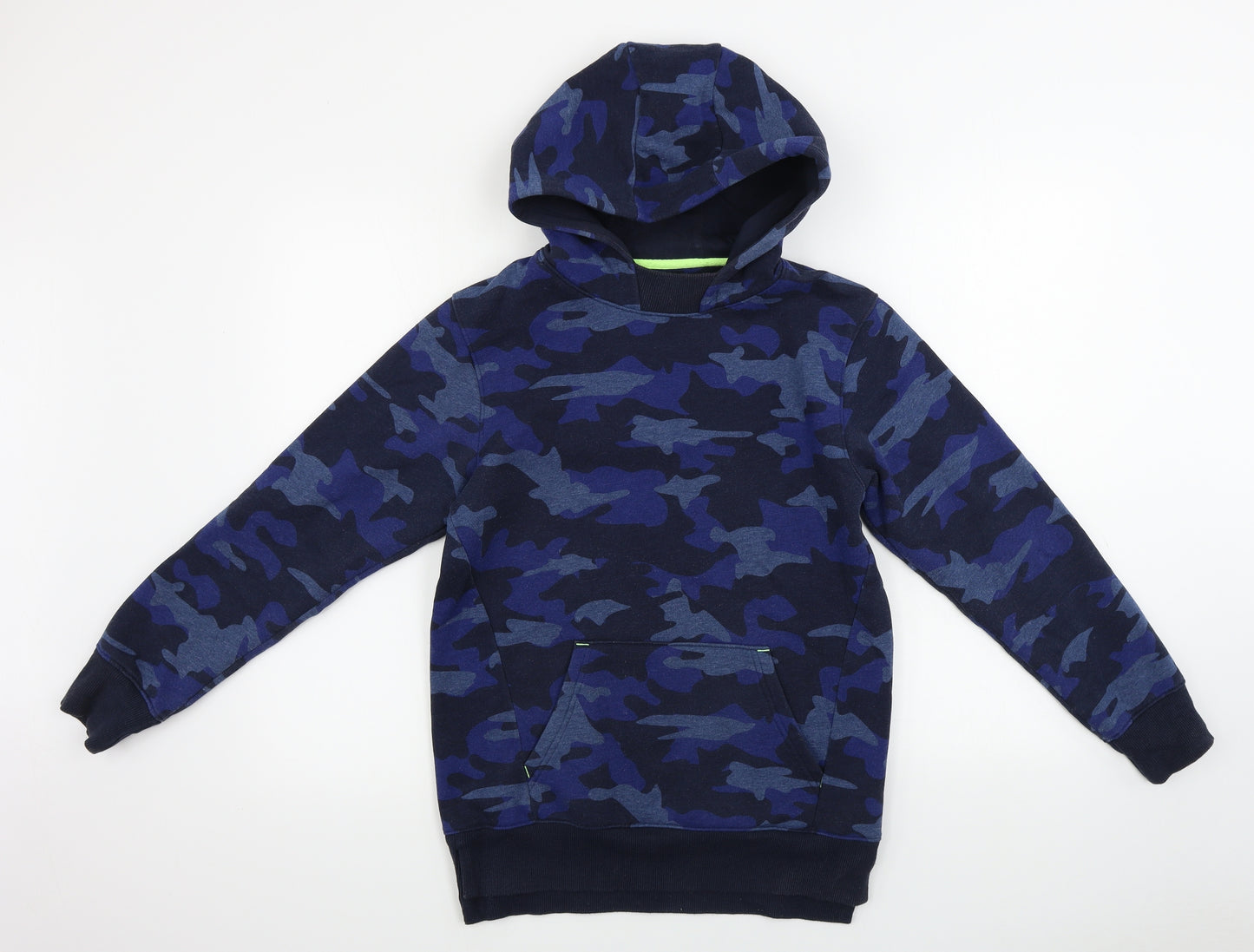 Matalan  Boys Blue Camouflage  Pullover Hoodie Size 12 Years