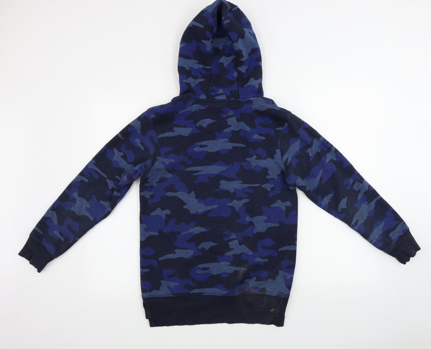 Matalan  Boys Blue Camouflage  Pullover Hoodie Size 12 Years