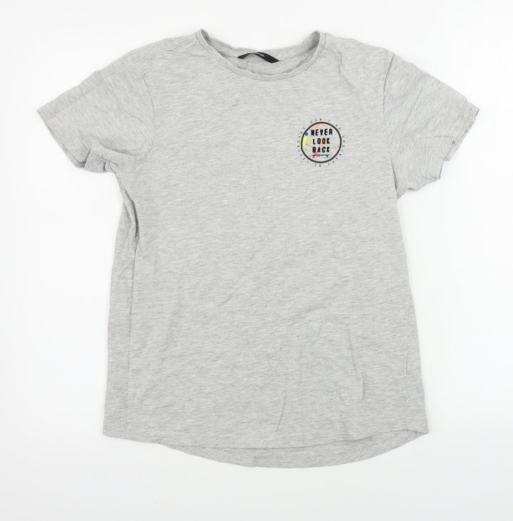 George  Boys Grey   Basic T-Shirt Size 13-14 Years