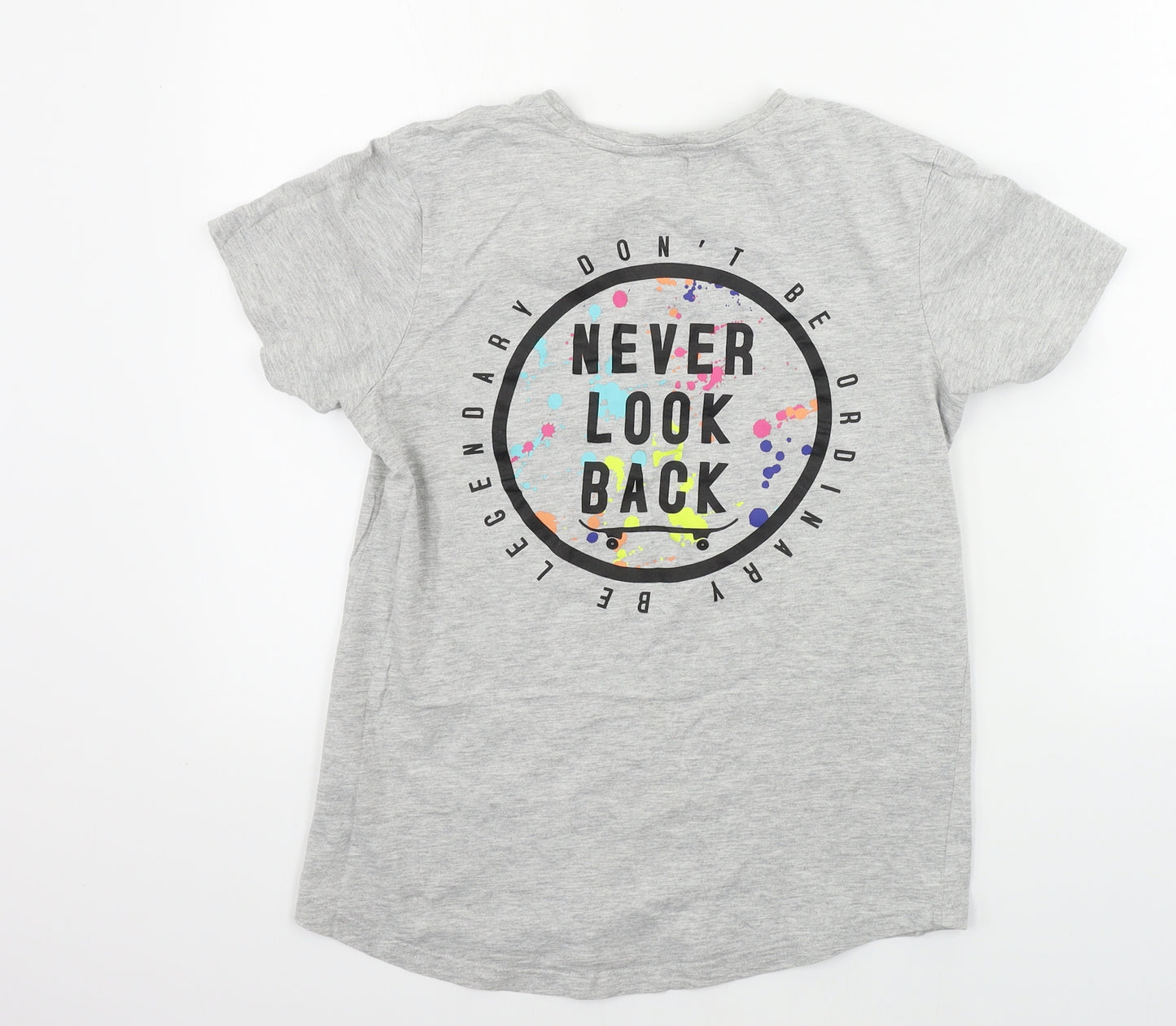 George  Boys Grey   Basic T-Shirt Size 13-14 Years