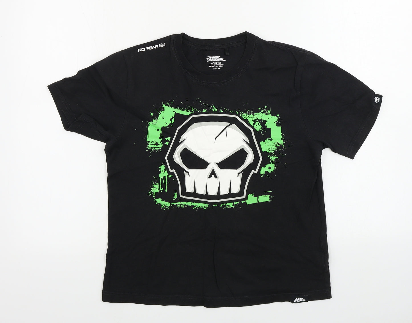 No Fear Boys Black   Basic T-Shirt Size 13 Years