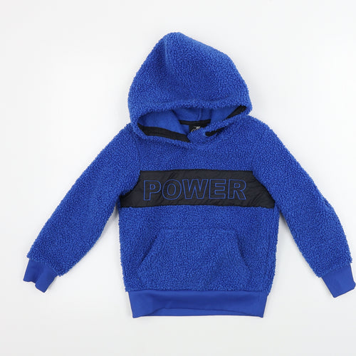 Crane Boys Blue   Pullover Hoodie Size 5-6 Years
