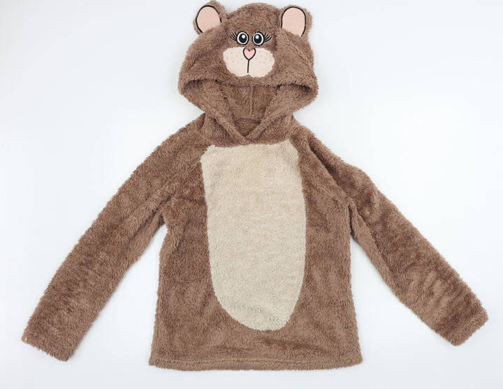 George Womens Brown Pullover Hoodie Size 10