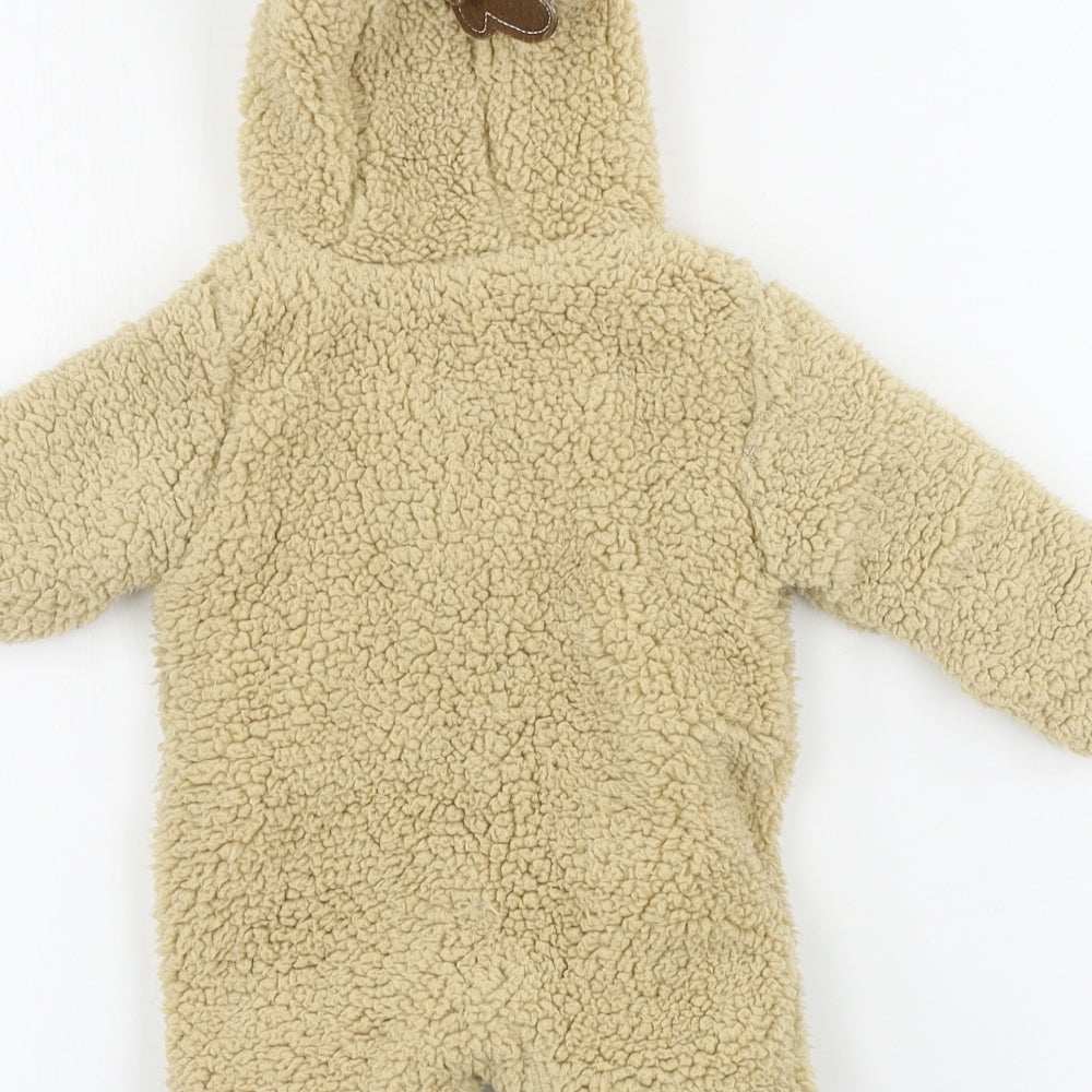 Primark  Boys Beige   Babygrow One-Piece Size Newborn