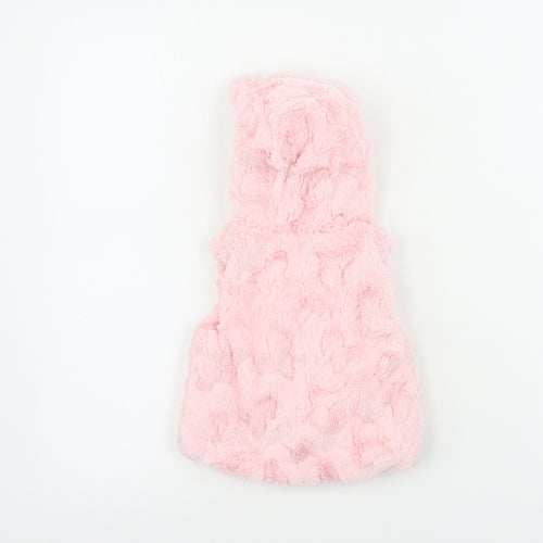 Nutmeg  Girls Pink   Gilet Coat Size 3-6 Months