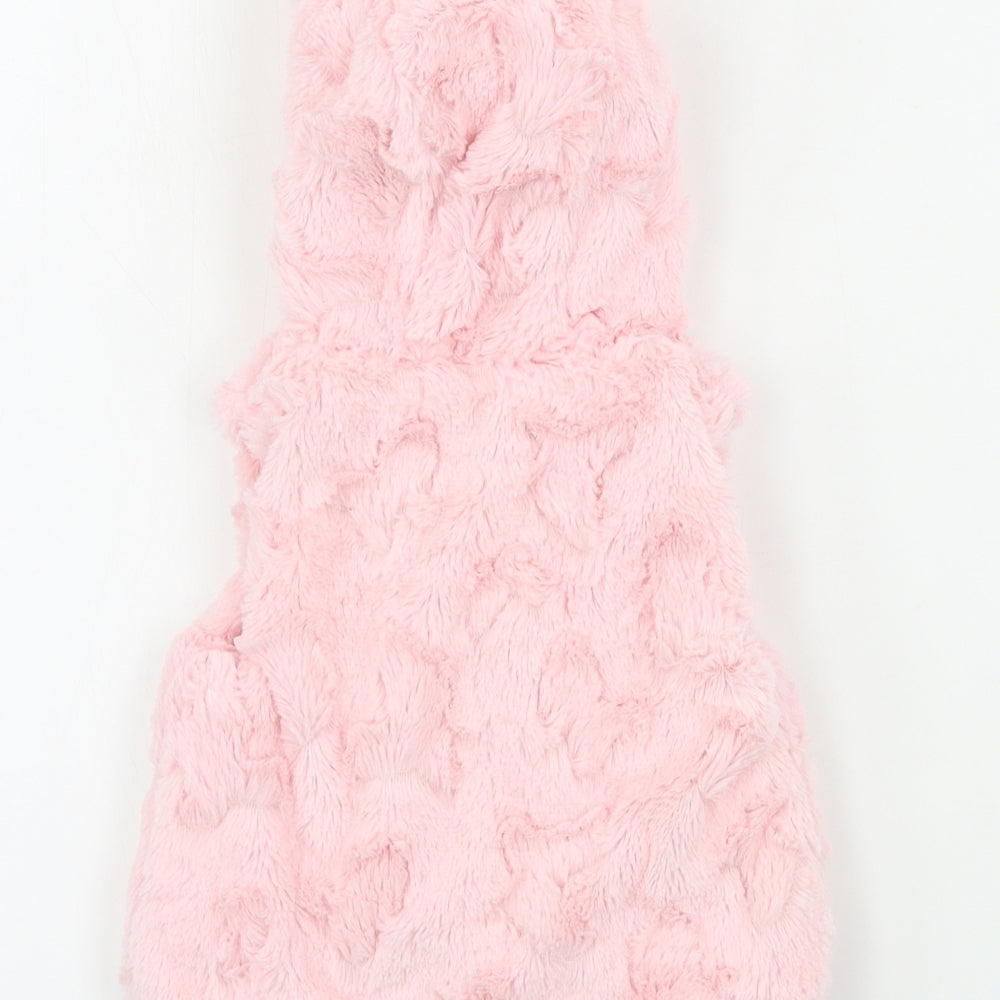 Nutmeg  Girls Pink   Gilet Coat Size 3-6 Months