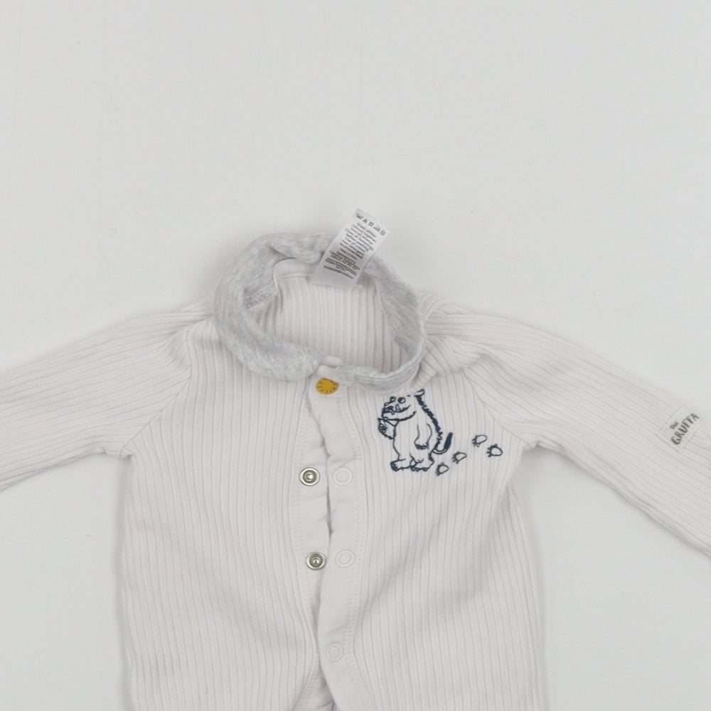 TU Boys White   Babygrow One-Piece Size Newborn