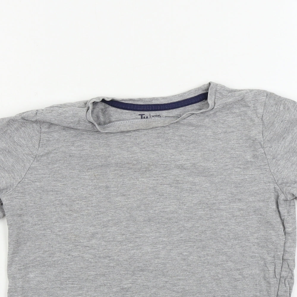 TU Boys Grey   Basic T-Shirt Size 8 Years