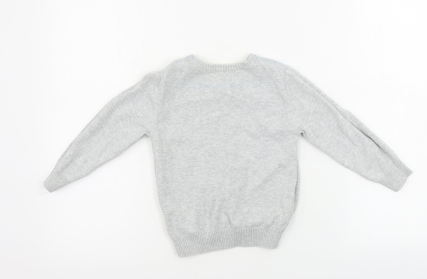H&M  Boys Grey Geometric  Pullover Jumper Size 2-3 Years
