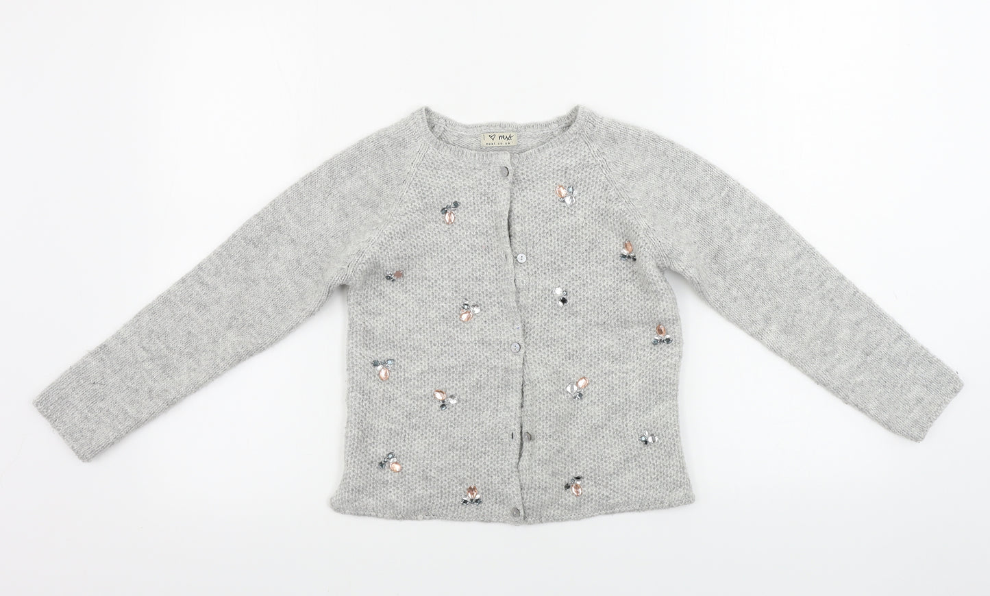 NEXT  Girls Grey   Cardigan Jumper Size 8 Years