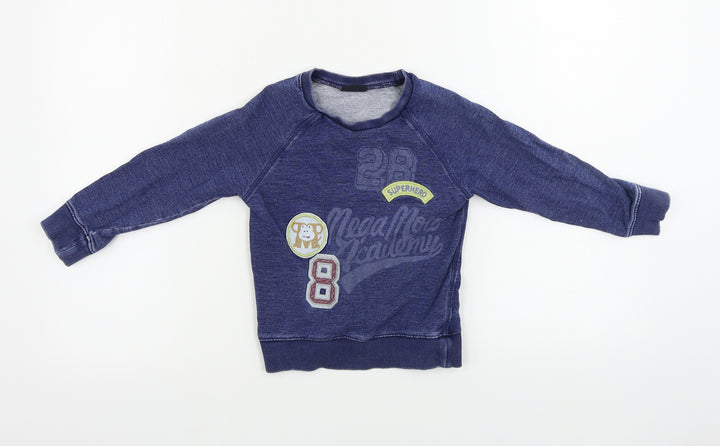 NEXT Boys Blue Pullover Jumper Size 3-4 Years