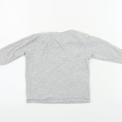 Rebel  Boys Grey   Basic T-Shirt Size 3-4 Years