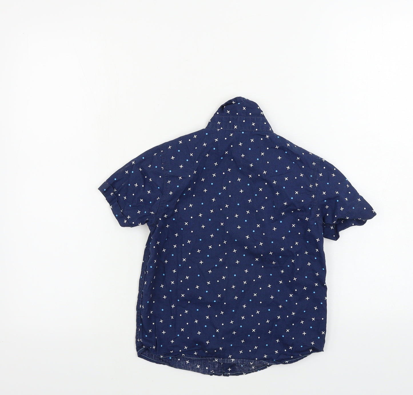 h&t Boys Blue   Basic Button-Up Size 5 Years