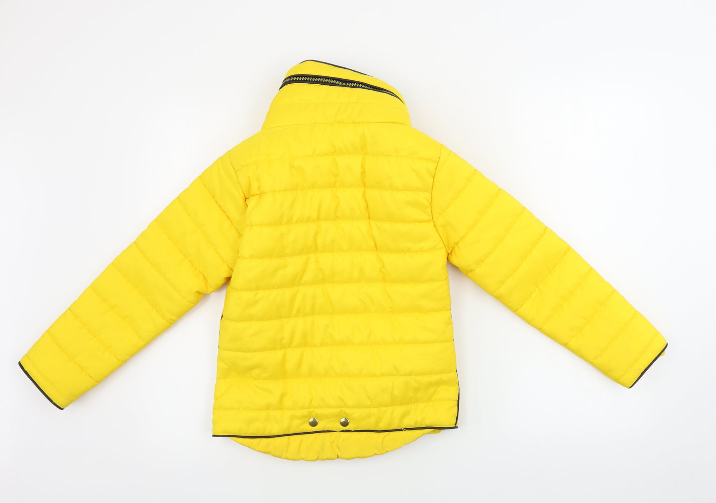 Preworn  Girls Yellow   Jacket Coat Size 9-10 Years