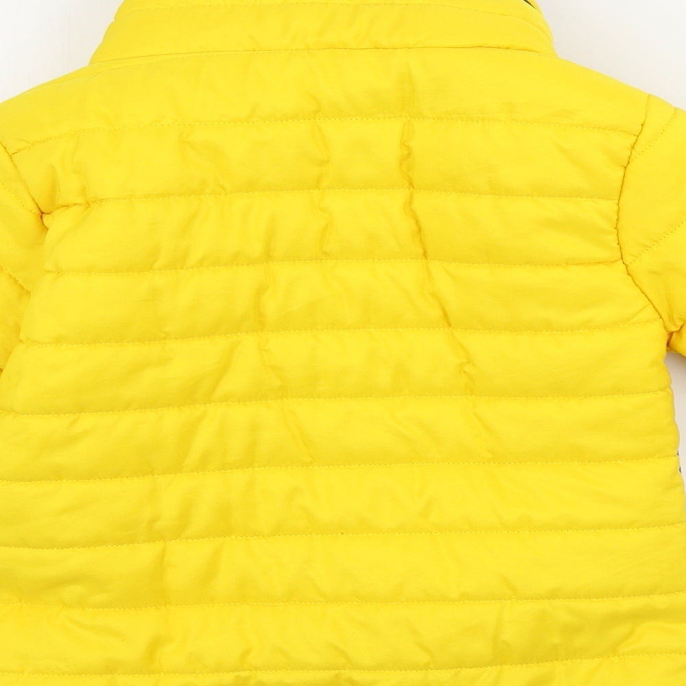 Preworn  Girls Yellow   Jacket Coat Size 9-10 Years