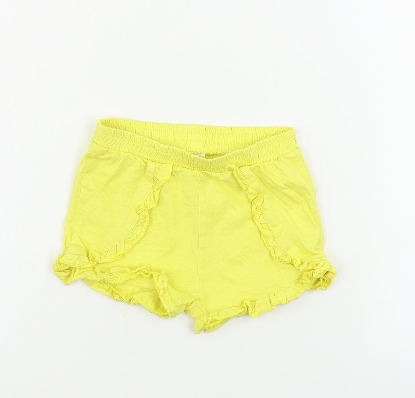 Matalan  Girls Yellow   Sweat Shorts Size 3-4 Years