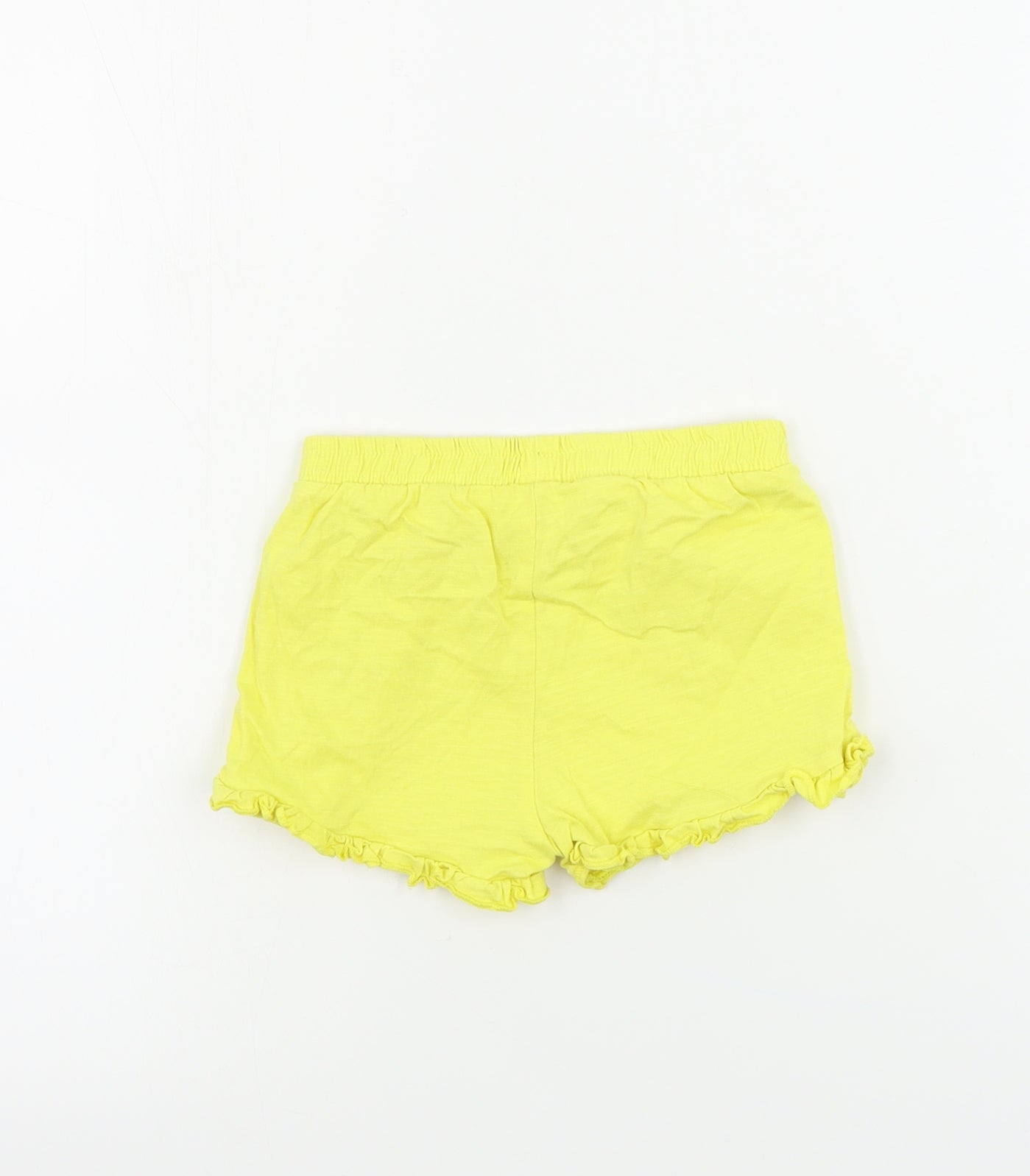 Matalan  Girls Yellow   Sweat Shorts Size 3-4 Years