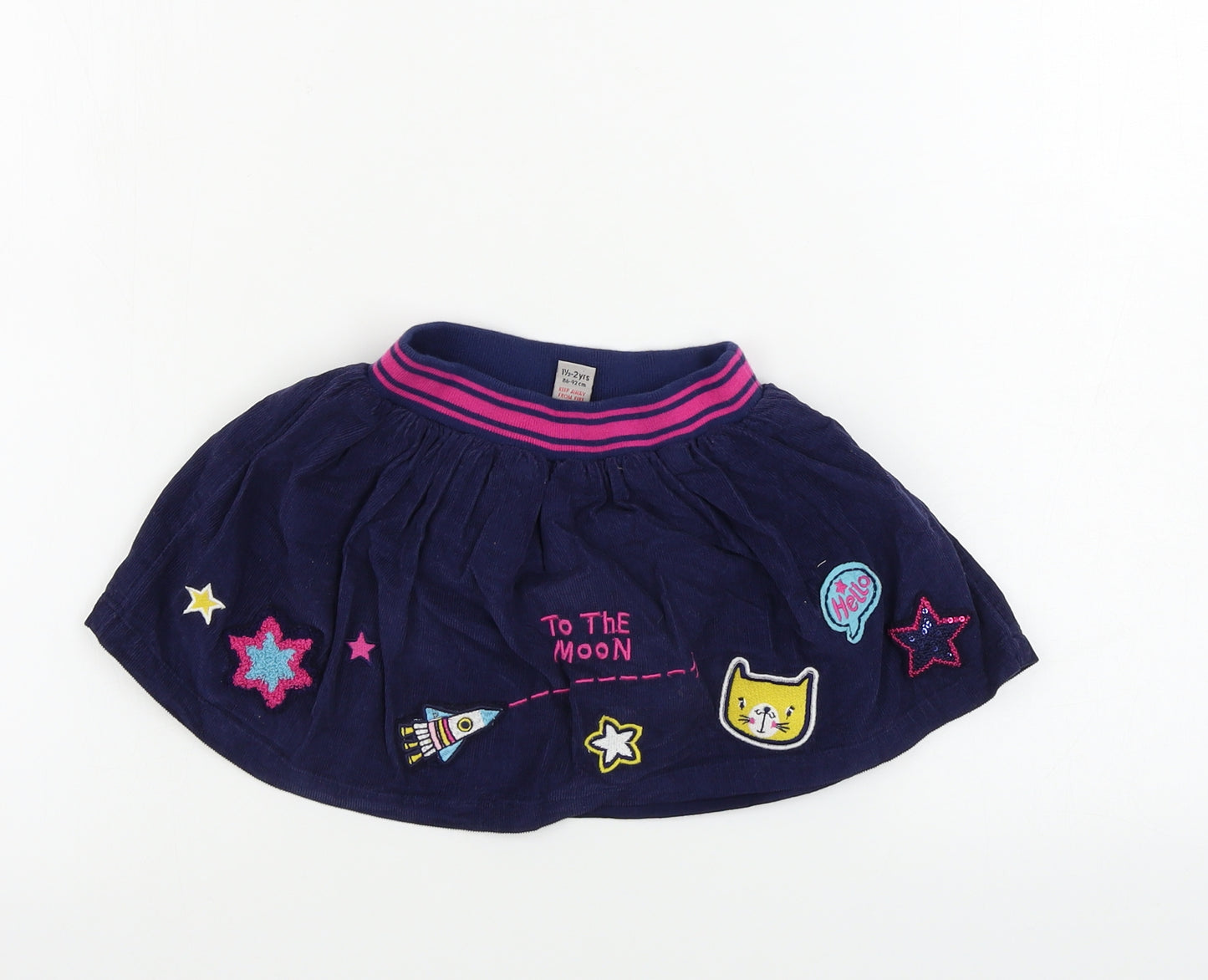 TU Girls Blue   A-Line Skirt Size 2 Years