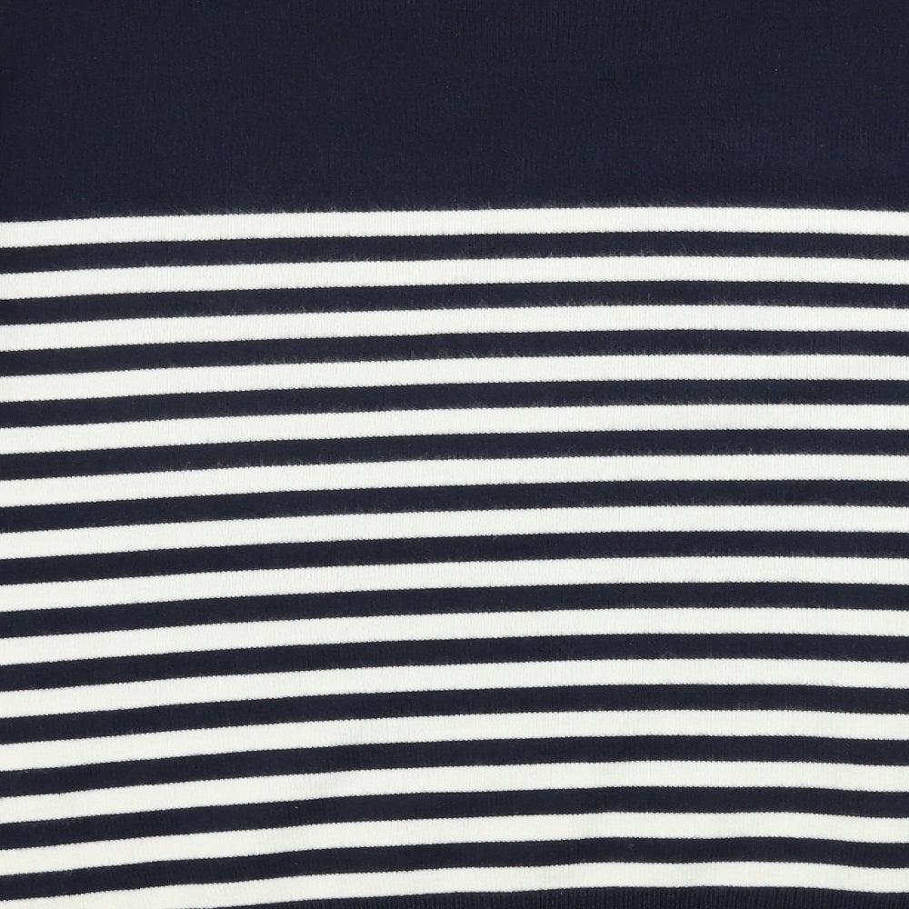 Marks and Spencer  Womens Blue Striped  Pullover Jumper Size 12