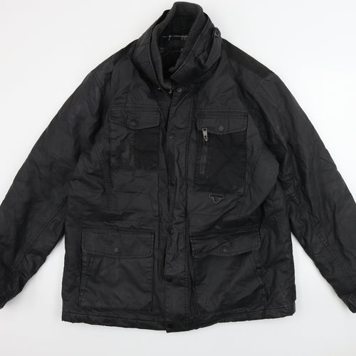 Easy Mens Black   Jacket Coat Size XL