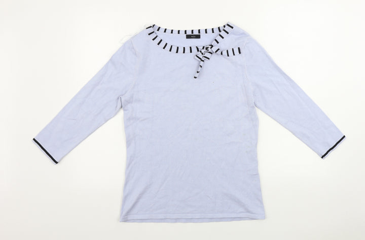 M&Co Womens Blue   Pullover Jumper Size 14