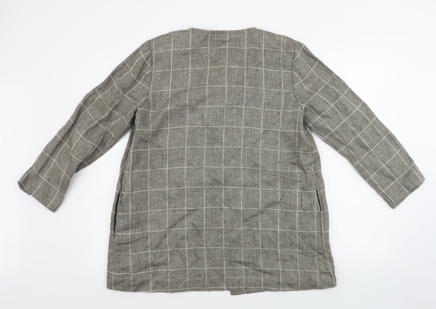 Masai  Womens Grey Check  Jacket Coat Size S
