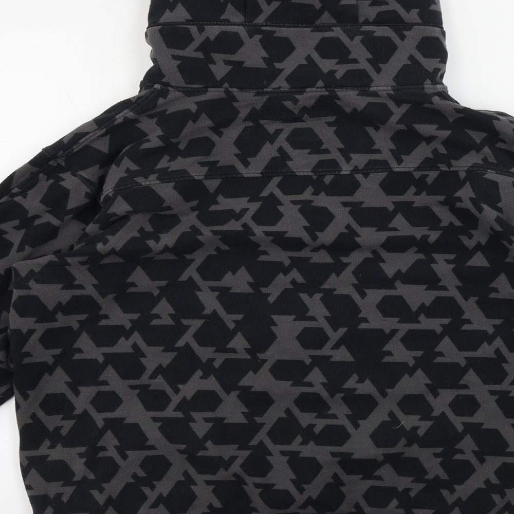 Nike Mens Grey Geometric  Full Zip Hoodie Size L