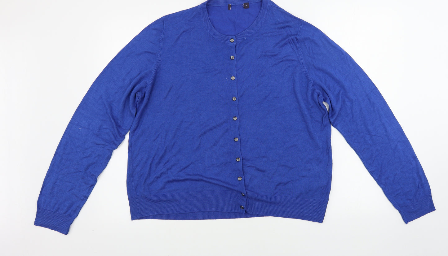 Marks and Spencer  Womens Blue   Cardigan Jumper Size 20