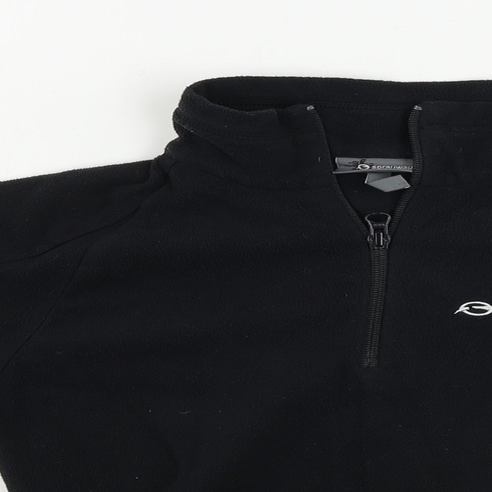 Sprayway Boys Black   Henley Jumper Size 6-7 Years