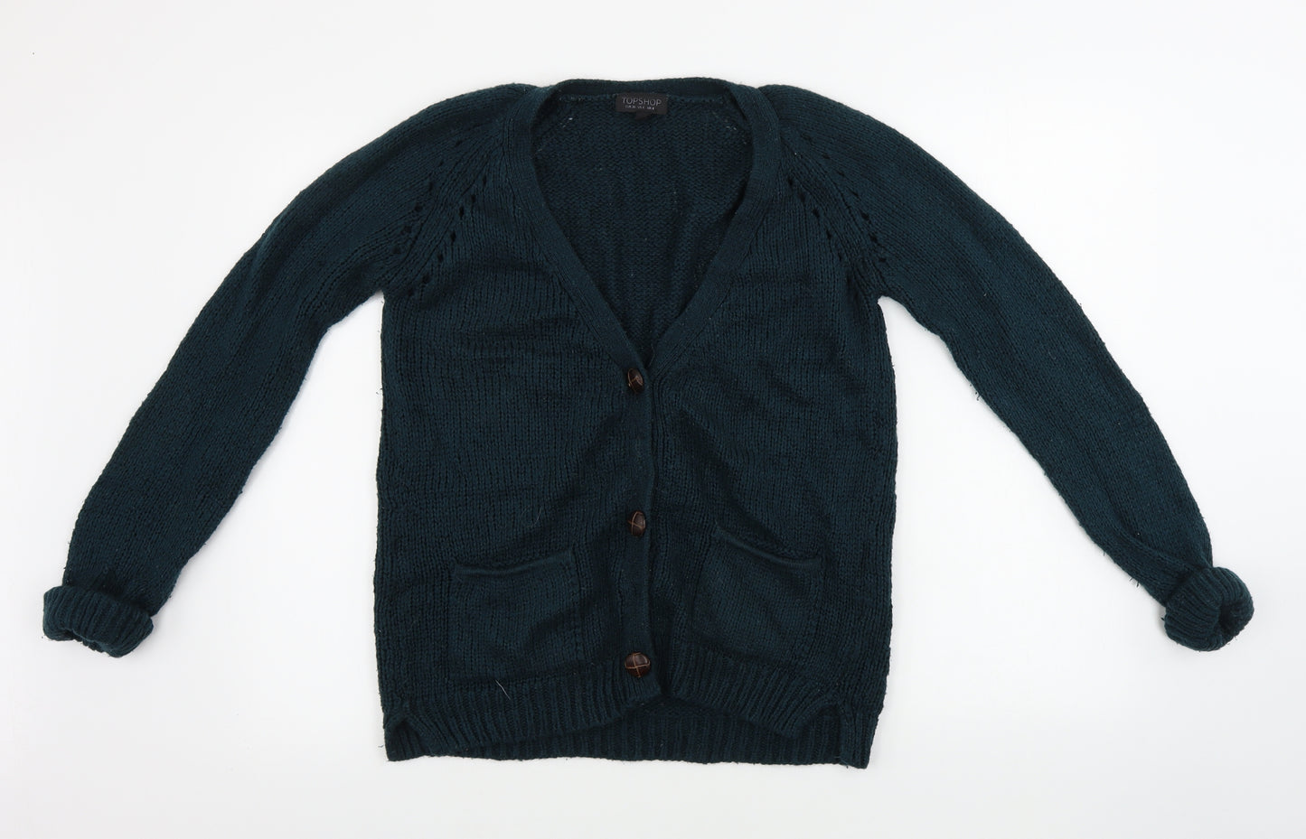 Topshop  Womens Green   Cardigan Jumper Size 8