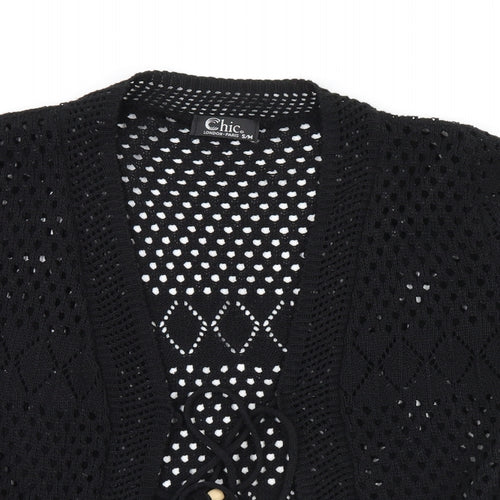 CHIC Womens Black   Cardigan Jumper Size M