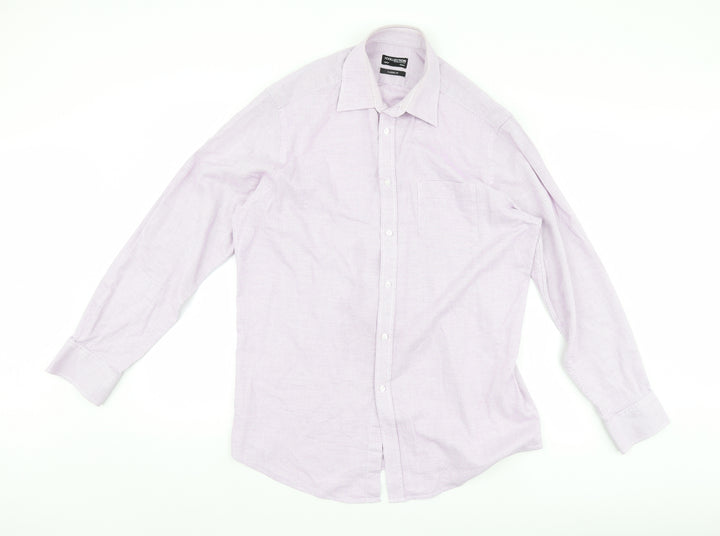 Debenhams Mens Purple Button-Up Size 44