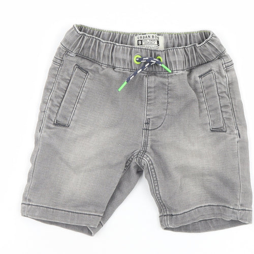 Matalan Girls Grey   Cargo Shorts Size 4 Years