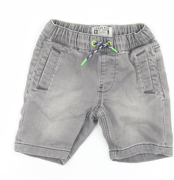 Matalan Girls Grey   Cargo Shorts Size 4 Years