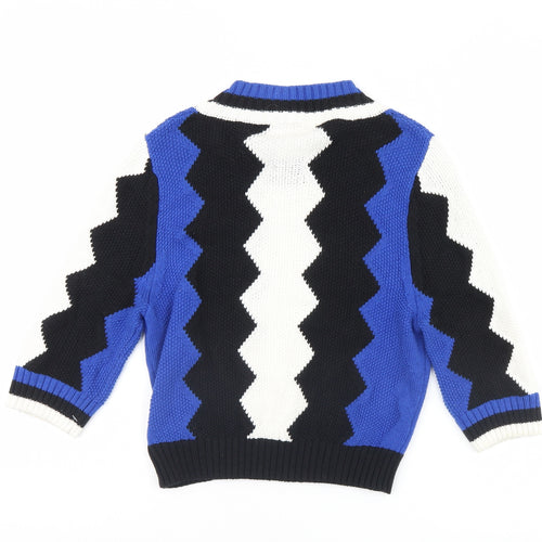 FOREVER 21 Girls Multicoloured Striped  Pullover Jumper Size M
