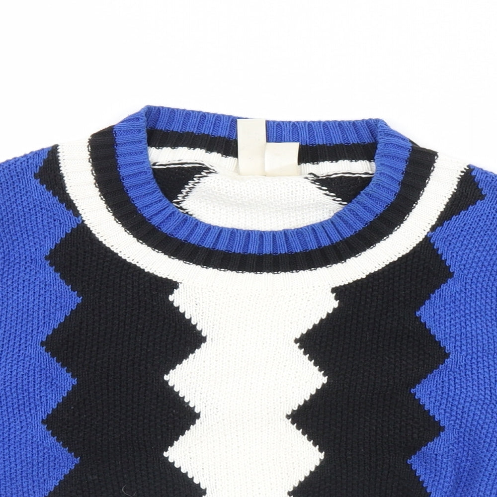 FOREVER 21 Girls Multicoloured Striped  Pullover Jumper Size M