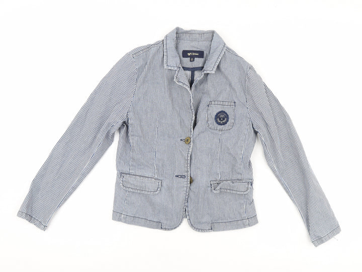 j jeans Girls Blue Striped Jacket Size 10 Years