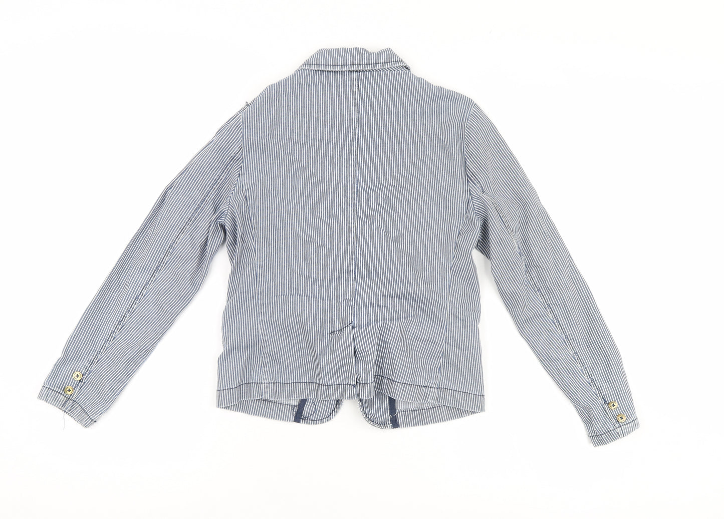 j jeans Girls Blue Striped  Jacket  Size 10 Years