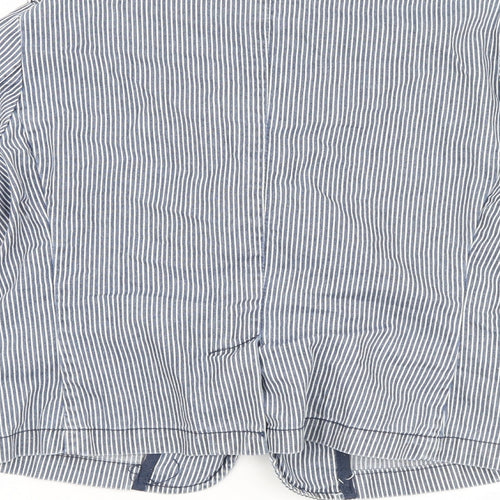 j jeans Girls Blue Striped  Jacket  Size 10 Years