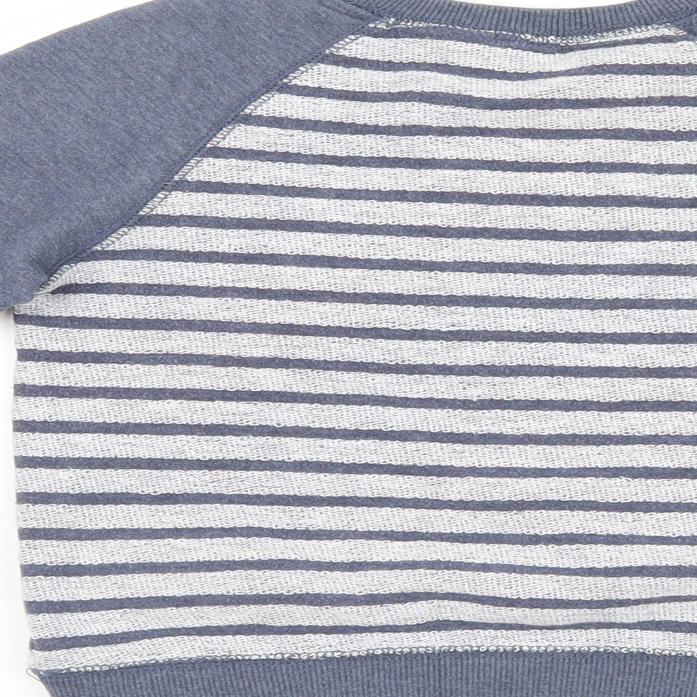 George Boys Blue Striped  Pullover Sweatshirt Size 3-4 Years