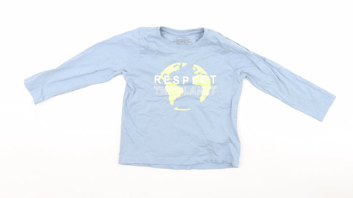 Primark Boys Blue   Basic T-Shirt Size 5-6 Years
