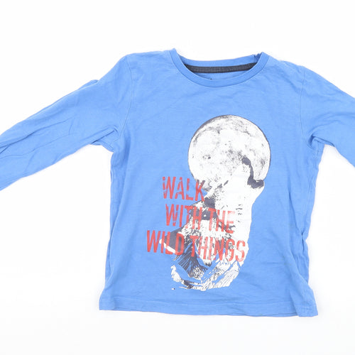 IUPILU Boys Blue   Basic T-Shirt Size 5-6 Years