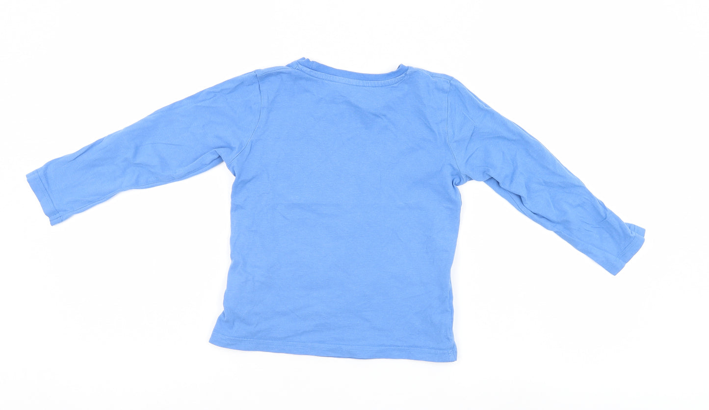 IUPILU Boys Blue   Basic T-Shirt Size 5-6 Years