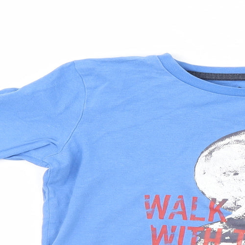 IUPILU Boys Blue   Basic T-Shirt Size 5-6 Years