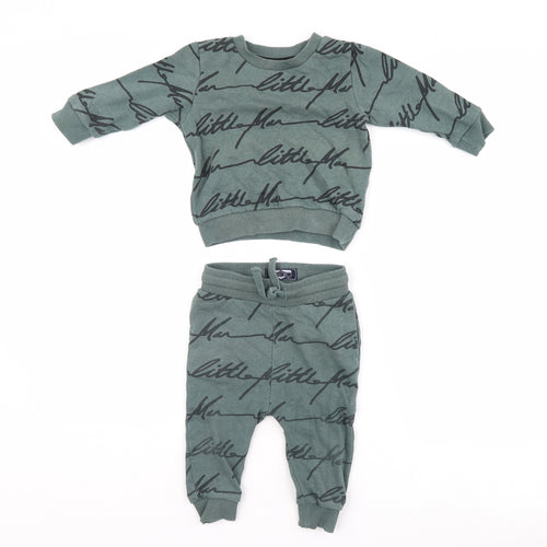 NEXT Boys Green   Trousers Set Outfit/Set Size 12-18 Months