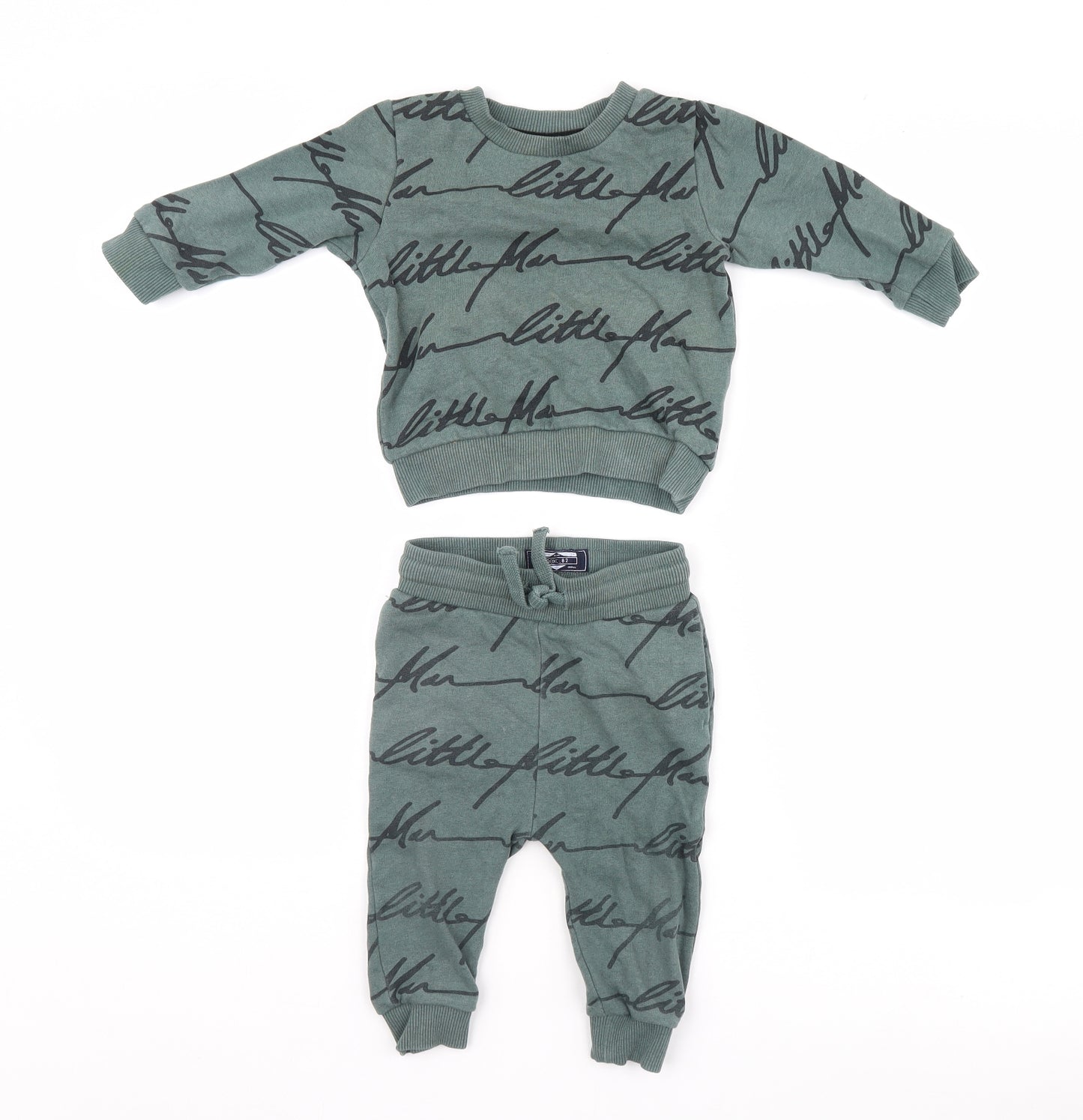 NEXT Boys Green   Trousers Set Outfit/Set Size 12-18 Months