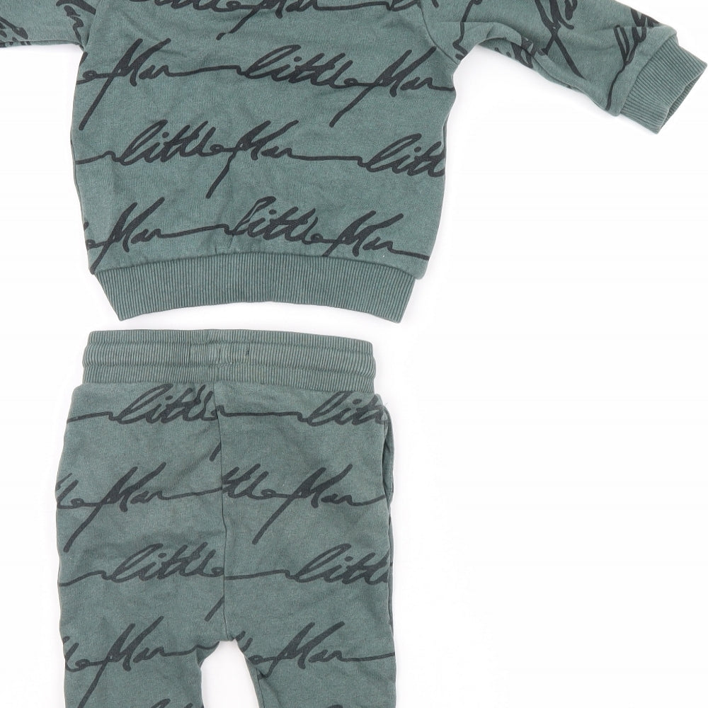 NEXT Boys Green   Trousers Set Outfit/Set Size 12-18 Months