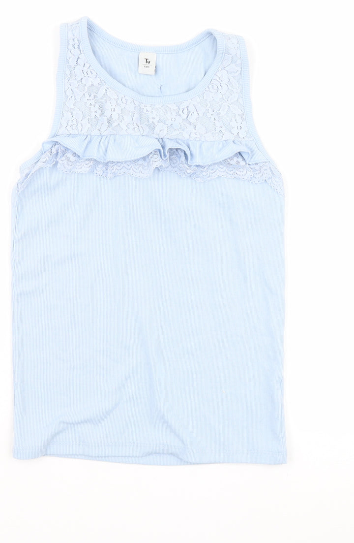 TU Girls Blue   Basic Tank Size 10 Years