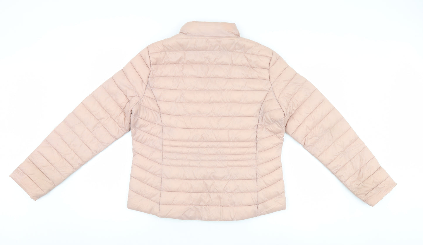 Primark Womens Pink   Quilted Coat Size M