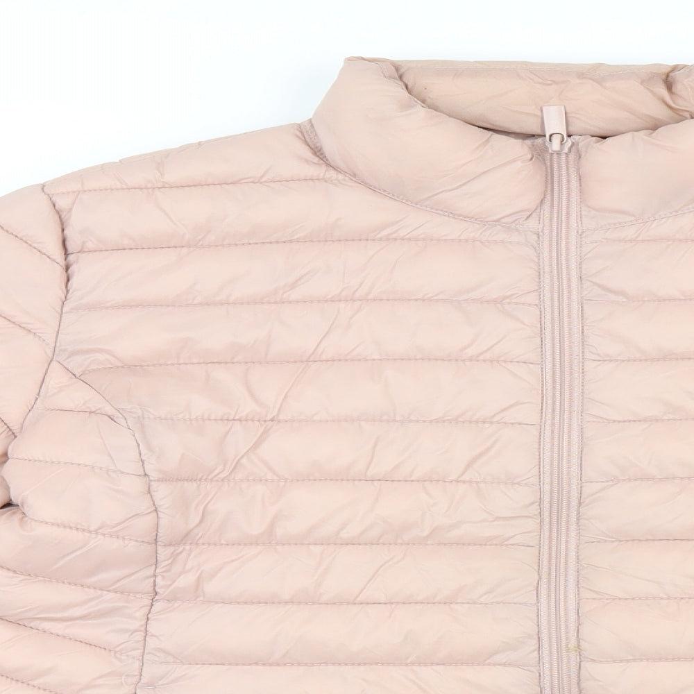 Primark Womens Pink   Quilted Coat Size M